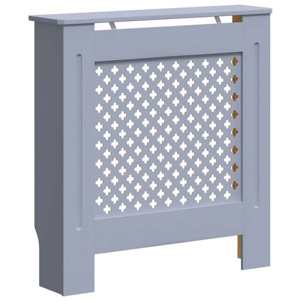 vidaXL Cache-radiateur MDF Gris 78 cm