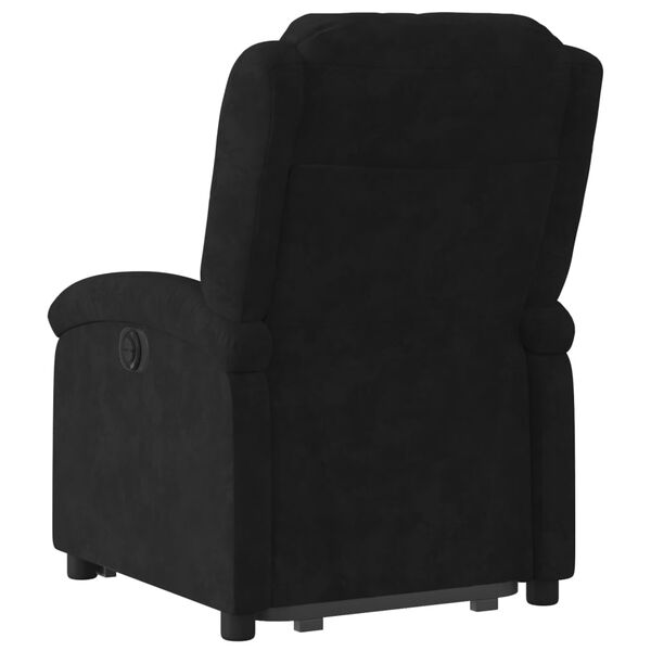 vidaXL Fauteuil inclinable Noir Velours