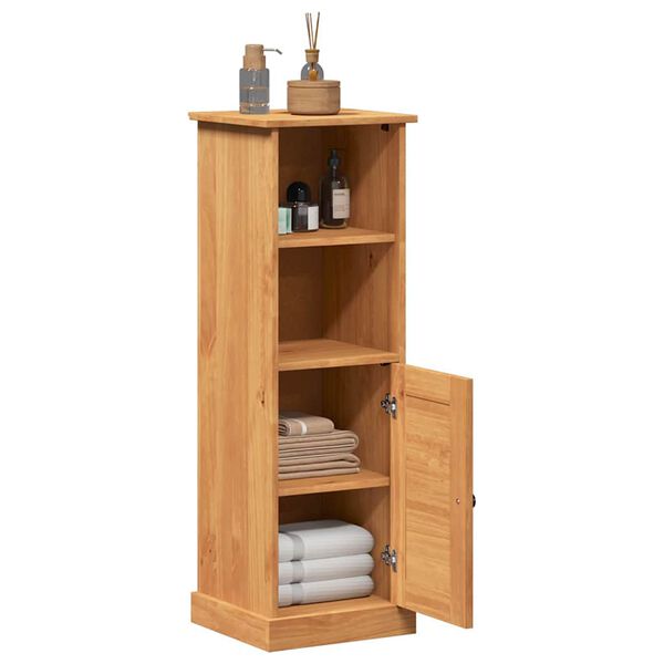 vidaXL Armoire de salle de bain avec porte VIGO Marron et Marron Miel
