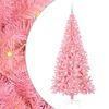 vidaXL Sapin de No&euml;l avec 300 LED avec support Rose 210 cm PVC