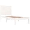 vidaXL Cadre de lit sans matelas blanc 75x190 cm bois massif