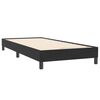 vidaXL Sommier &agrave; lattes de lit avec matelas noir 90x220 cm velours