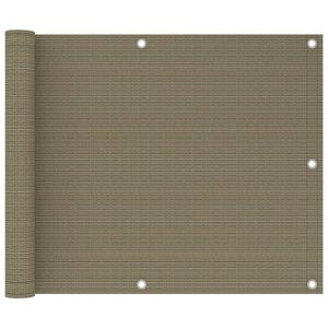 vidaXL &Eacute;cran de balcon Taupe 75x300 cm PEHD