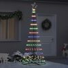 vidaXL Arbre de No&euml;l LED avec 295 LED Multicolore 250 cm M&eacute;tal