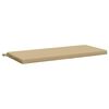 vidaXL Coussin de banc SOEST 100 % polyester Beige 120 x 50 x 5 cm