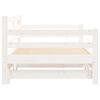 vidaXL Lit de jour et lit gigogne sans matelas 90x190 cm bois massif