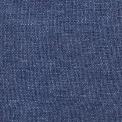 vidaXL Tête de lit avec oreilles Bleu 203x23x118/128 cm Tissu