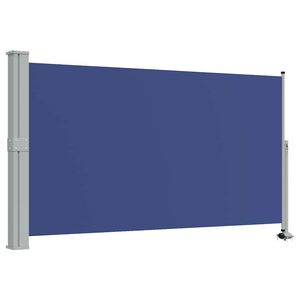 vidaXL Auvent lat&eacute;ral r&eacute;tractable de patio 140 x 300 cm Bleu