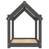 vidaXL Lit pour chien Gris 71x55x70 cm Bois de pin solide