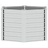 vidaXL Lit sur&eacute;lev&eacute; de jardin 129x77 cm Acier galvanis&eacute; Argent&eacute;