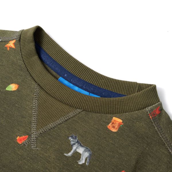 Sweatshirt pour enfants kaki 140