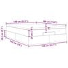VidaXL Cadre de lit ottoman avec matelas taupe 140x190 cm tissu
