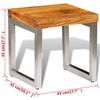 vidaXL Table basse bois massif
