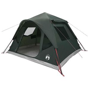 vidaXL Tente Instantan&eacute;e avec toit Vert arm&eacute;e 305 x 275 x 190 cm