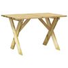 vidaXL Table de jardin 110x73x70 cm Bois de pin impr&eacute;gn&eacute;
