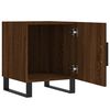 vidaXL Tables de chevet 2pcs ch&ecirc;ne marron 40x40x50cm bois d'ing&eacute;nierie