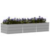 vidaXL Jardini&egrave;re Gris clair 240 x 80 x 45 cm Acier