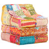 vidaXL Pouf modulaire Patchwork Tissu
