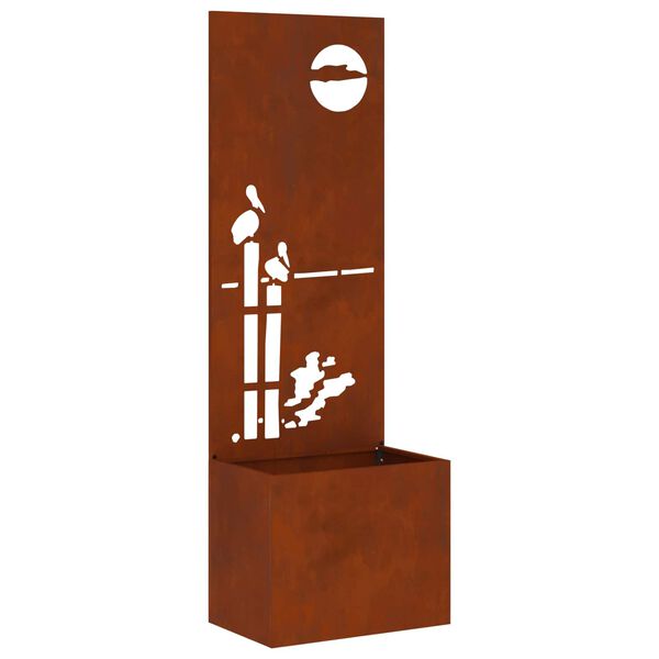 vidaXL &Eacute;cran de confidentialit&eacute; de jardin Rouill&eacute; 50 x 32 x 150 cm