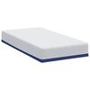 vidaXL Matelas Blanc et Bleu 80 x 160 cm Tissu jacquard