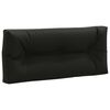 vidaXL Coussin de dossier de palette VIANEN 100 % polyester Noir