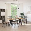 vidaXL Table &agrave; manger NOAIN pieds en forme de X 180x90x75cm massif pin