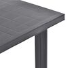 vidaXL Table de jardin Anthracite 80x75x72 cm Plastique