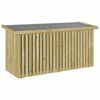 vidaXL Bo&icirc;te de Rangement de Jardin Naturel 119 x 44 x 58,5 cm