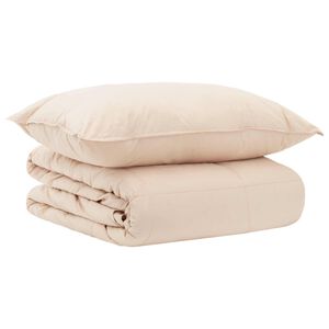 vidaXL Ensemble de Duvet 2 pc 135 x 200 cm &Eacute;t&eacute; 850 gsm Beige