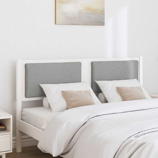 vidaXL Tête de lit Autre Blanc 160 cm Bois massif en pin