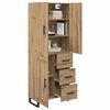vidaXL Haut Armoire 2 pcs Ch&ecirc;ne artisanal 69,5 x 34 x 180 cm
