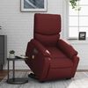 vidaXL Fauteuil inclinable de massage &eacute;lectrique rouge bordeaux