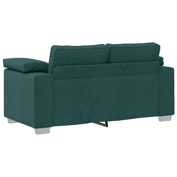 vidaXL Canapé Vert foncé 160 x 77 x 82 cm tissu