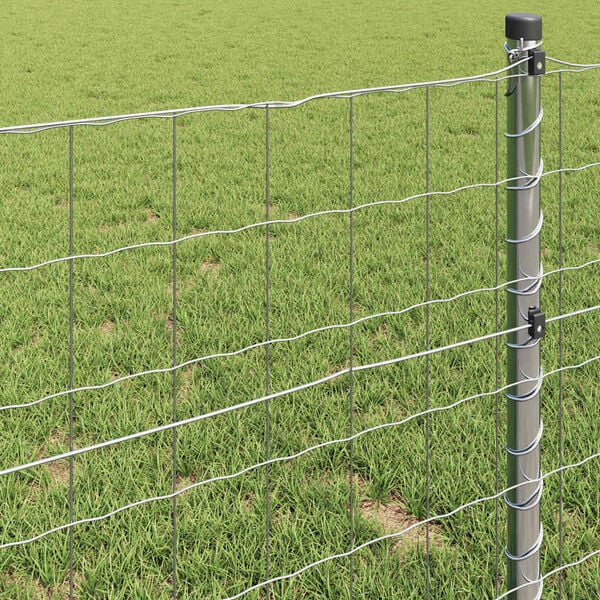 vidaXL Clôture Euro Argent 0.6 x 25 m