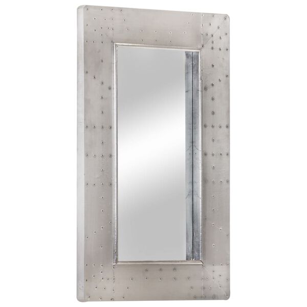 vidaXL Miroir de style aviation 80x50 cm M&eacute;tal