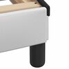 vidaXL Cadre de lit Dover blanc et noir 90x200 cm similicuir