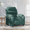 vidaXL Fauteuil inclinable &eacute;lectrique Vert fonc&eacute; Tissu