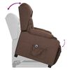 vidaXL Fauteuil Taupe Tissu
