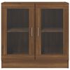 vidaXL Armoire &agrave; vitrine Ch&ecirc;ne marron 82,5x30,5x80cm Bois d'ing&eacute;nierie