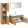 vidaXL Ensemble de meubles salle de bain 5 pcs bois d'ing&eacute;nierie