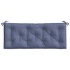 vidaXL Coussins de banc de jardin lot de 2 bleu marine 120x50x7 cm