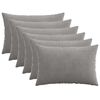 vidaXL Housse de coussin 6 pcs HEERLEN Gris clair 50 x 80 cm