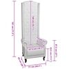 vidaXL Chaise à dossier haut blanc similicuir
