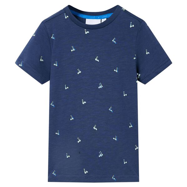 T-shirt pour enfants bleu foncé 104