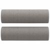 vidaXL Canap&eacute; 2 places et oreillers et coussins Gris clair 140cm Tissu