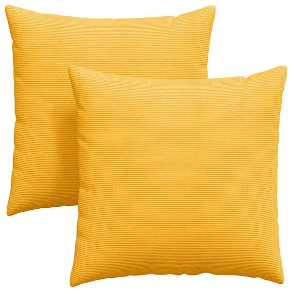 vidaXL Coussins de canap&eacute; 2 pcs Jaune clair 60 x 60 cm