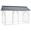 vidaXL Cage pour oiseaux Anthracite 227 x 112 x 141 cm Acier galvanis&eacute;
