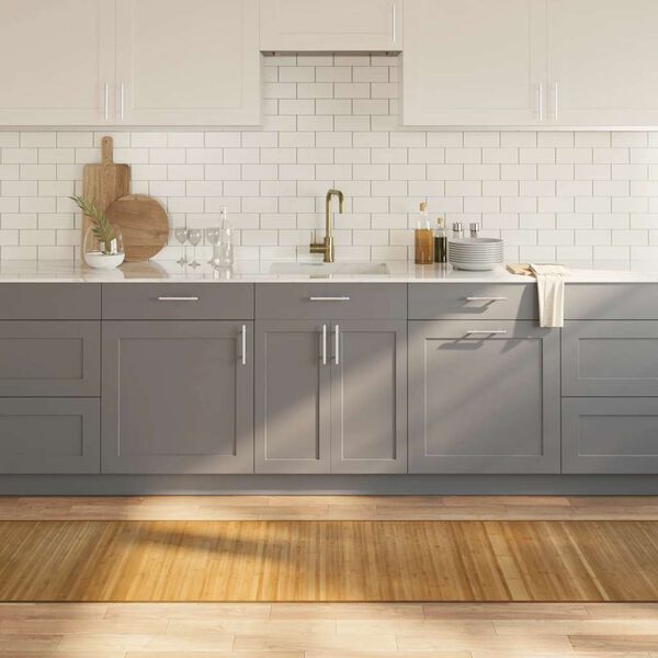 vidaXL Tapis rectangulaire naturel 70x400 cm bambou