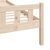 vidaXL Cadre de lit sans matelas 90x190 cm bois massif