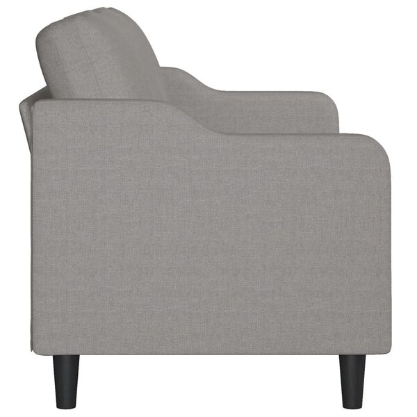 vidaXL Canap&eacute; &agrave; 3 places Gris clair 180 cm Tissu